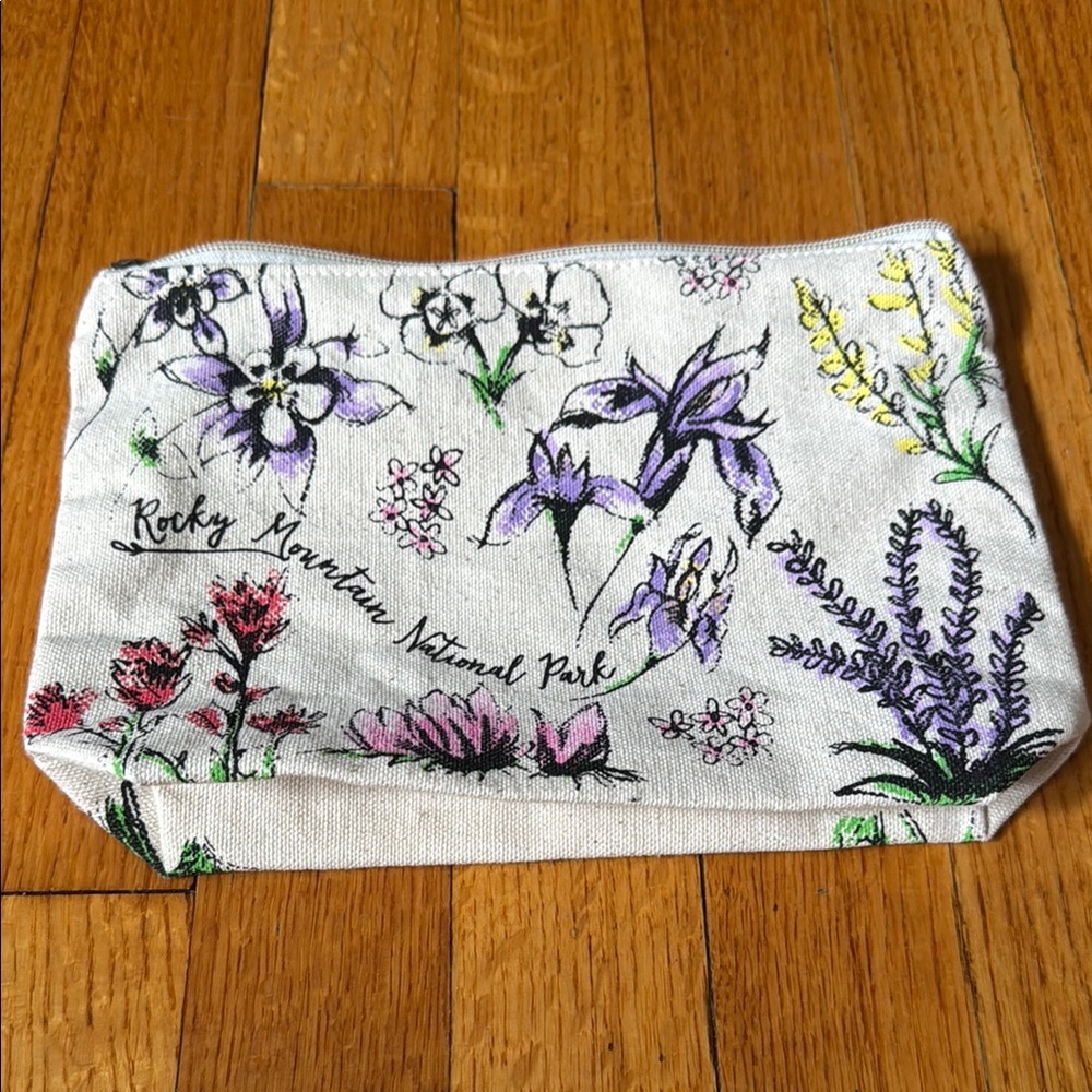 Floral Canvas Pouch